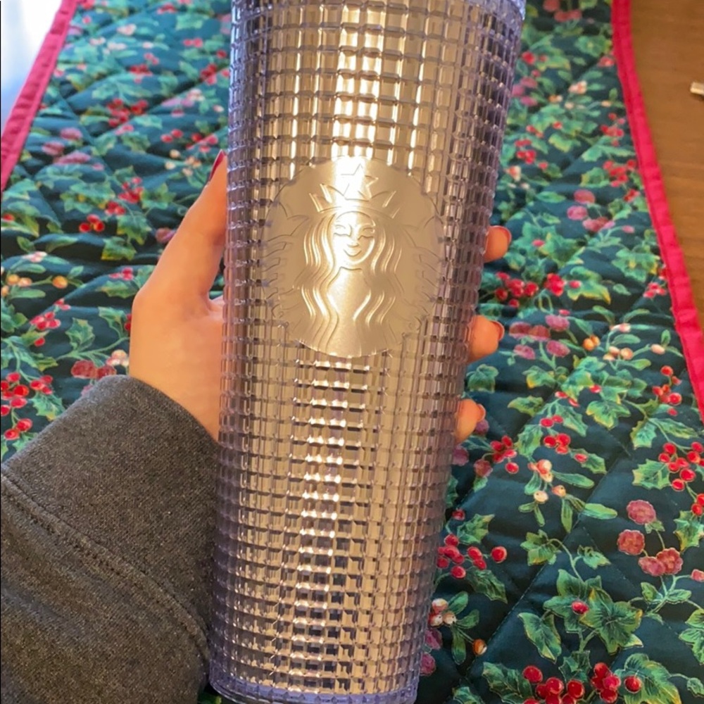 SOLD!! Starbucks silver tumbler